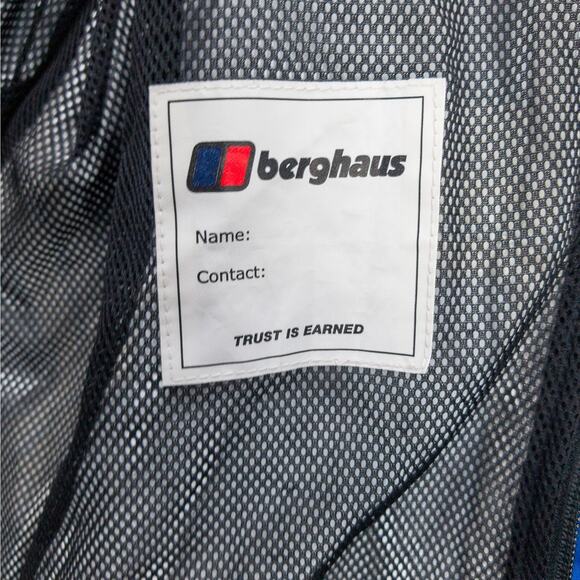 Berghaus Hooded Rain Jacket Mens XS Small Blue Waterproof Hiking Outdoor - Picture 8 of 14